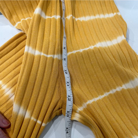 NWT Sandro Yellow Tye-Dye  Rib Pant - Picture 14 of 15